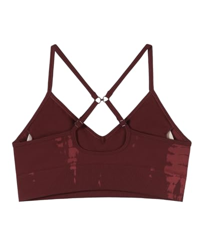 Image of AUROLA Serpent Seamless Sports Bras for Women,Backless Padded Strappy Workout Gym Yoga Crop Tops