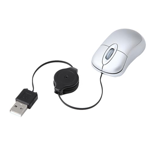 Image of Hemobllo 3pcs Wired USB mice Computer Wired mice Working Mouse Silent Wired Mouse Luminous Portable Mouse Comfortable Corded Mouse Notebook Mouse Telescopic Mouse Mute Laptop USB Plug Child