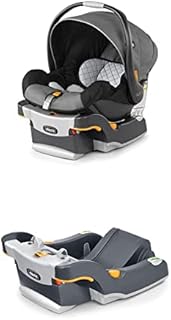 Chicco KeyFit 30 Cleartex Infant Seat and Extra Base Bundle, Orion, Grey