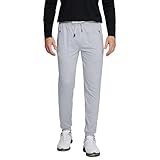 VANCAMEL Men's Golf Joger Pants Athletic Sweatpants Gym Tapered Jogger for Men Stretch Workout Track Pants with Zipper Pockets