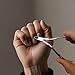 2 Pcs Professional cuticle trimmer, Cuticle Nippers Cuticle Cutter – Stainless Steel Cuticle Nippers with Pointed Blades – Essential Nail Tools for Manicure and Pedicure