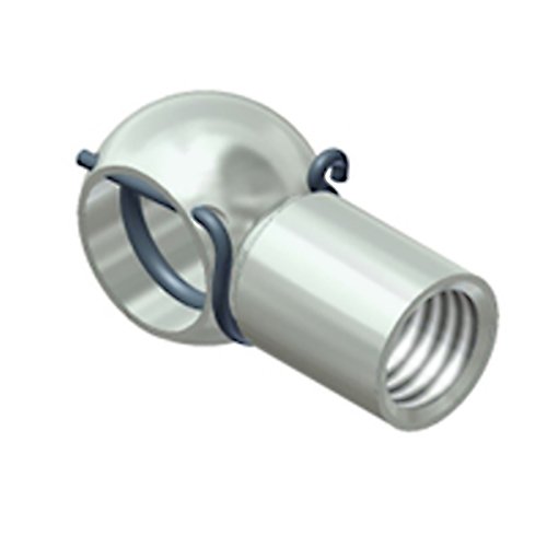 Bansbach Easylift 27945 W6 M8 Ball Socket Endfitting, Plastic, Right Hand Thread