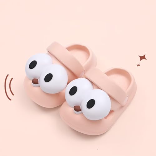 KEYUSHOP Toddler Boys Girls Slides Sandals Cute Kids Summer House Slippers Flip Flops Big Eyes Non-Slip Lightweight Shower Beach Pool Shoes2