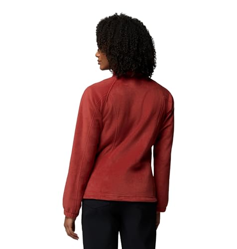 Image of Columbia Women's Plus Benton Springs Full Zip Fleece Jacket, Red Oxide, 1X
