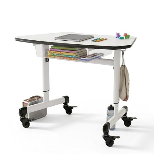 Luxor Adjustable-Height Table — MBS-Desk Trapezoid Student