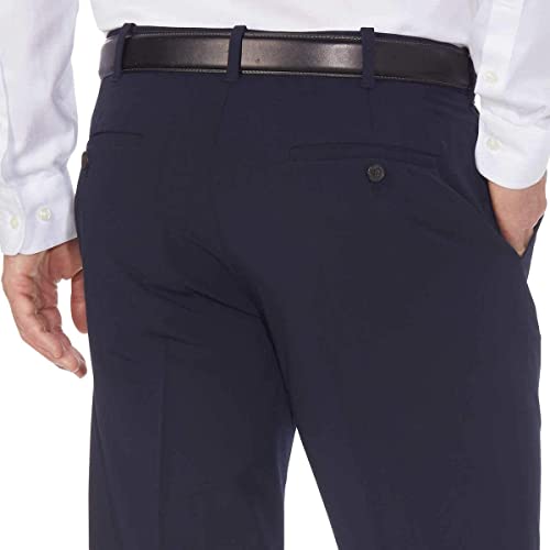 IZOD Men's Performance Stretch Straight Dress Pant,(Sea Navy, 34W x 34L)4