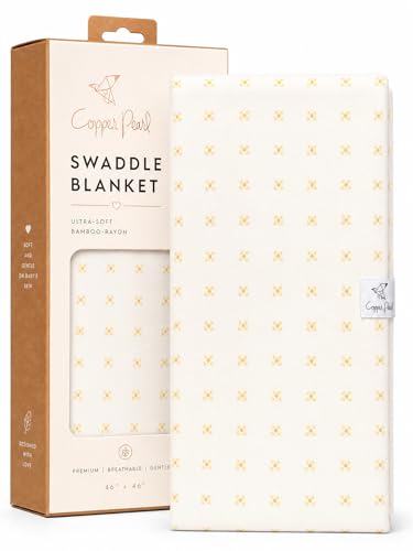 Image of Copper Pearl Swaddle Blankets for Newborns | Soft Stretchy Receiving Blankets for Boys and Girls | Large 46 x 46 Inch Baby Blankets | Lightweight and Breathable Swaddles | Santa Fe