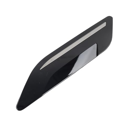 Bacar 1 Pc Hood Vents Car Engine Hood Air Outlet Vent Cover Trim ABS Glossy Black+Chrome For Land Rover For Range Rover Evoque 2020-2023