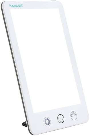 Verilux HappyLight Touch Plus Light Therapy Lamp, 10,000 Lux, UV-Free LED