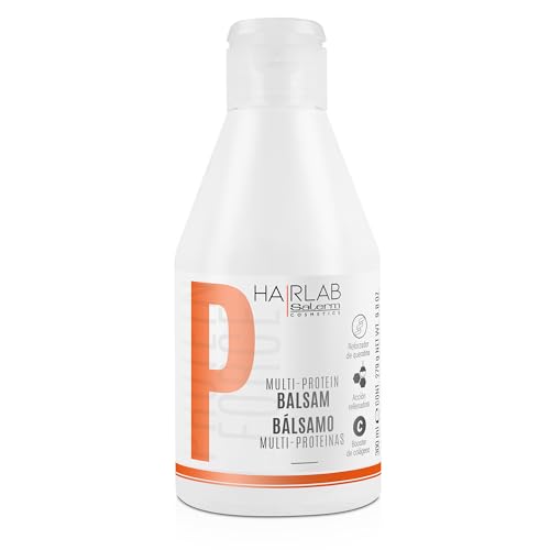 SALERM - Acondicionador Cabello - Bálsamo Multi-Proteínas Hair Lab - 300 ml - Repone la Falta de Queratina Natural - Proporciona Cuerpo a la Melena - Fortalece y Repara el Cabello - Sin Parabenos