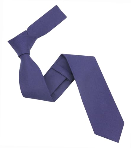 Image of Mens Linen Tie Set - Solid Necktie with Pocket Square