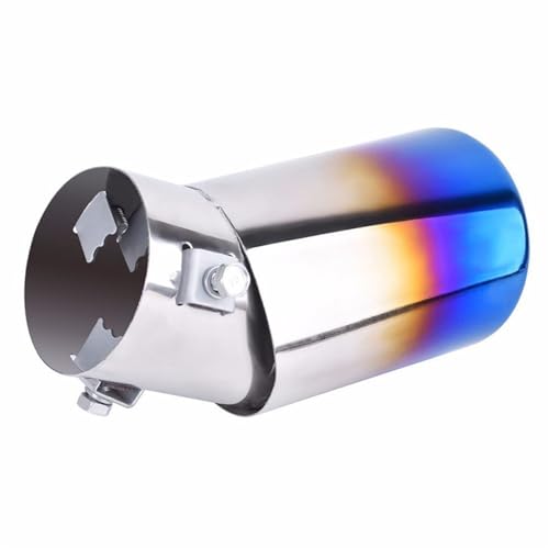 Pot d'échappement de voiture en acier inoxydable bleu rôti - Finition Carstyling unique