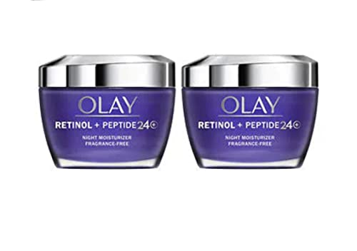Olay Retinol + Peptide 24 Fragrance Free Night Moisturizer, 1.7 OZ (2 Packs) - Image 3