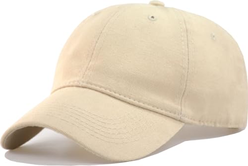 Image of Vintage Washed Cotton Baseball Caps Men Women Adjustable Unstructured Low Profile Dad Hat