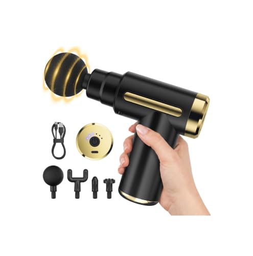 cotsoco Mini Handheld Massage Gun, Deep Tissue with 6 Speeds, Cordless Muscle Massager with...