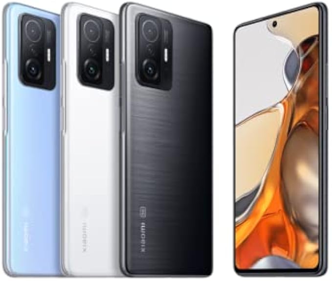 Xiaomi 11T PRO 5G + 4G Volte (256GB, 12GB) 6.67” 108MP Triple NFC Dual SIM (Not Compatible Verizon Sprint Boost At&t Cricket) GSM Unlocked Global (w/Fast Car 51W Charger Bundle) (Moonlight White)