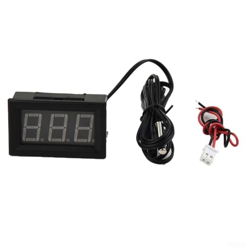 Termómetro digital de 12 V CC con sonda para monitoreo de temperatura en tiempo real en vehículos