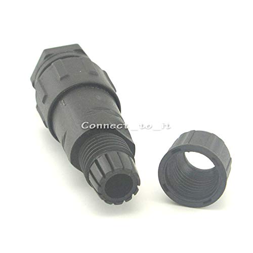 (10 Sets/lot) IP68 Waterproof Connector 3pin Contacts Panel Type Adapter