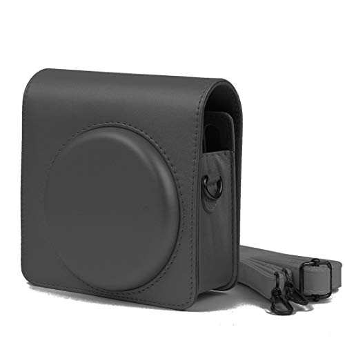 Sac Polaroid SQ6 étui cuir PU noir avec sangle ajustable pour appareil photo portable