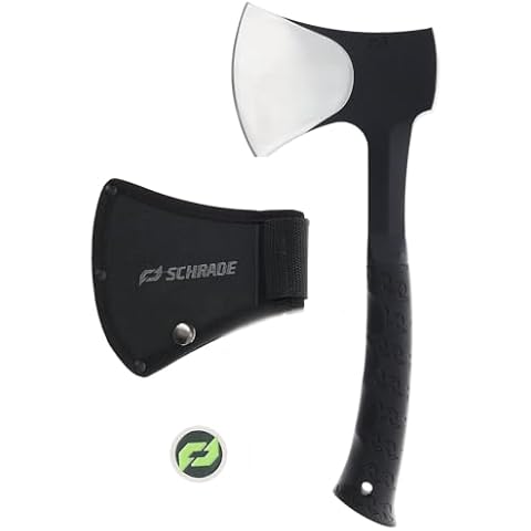 Schrade Delta Class Bedrock Camp Axe with 3Cr13 Stainless Steel Head for Outdoor Survival Cover