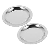 CVUTOVO 2 Piezas Soportes Redondos de Metal para Botellas de Vino Acero Inoxidable de Posavasos Reutilizables Antideslizantes y Resistentes al Calor para Decoración del Hogar