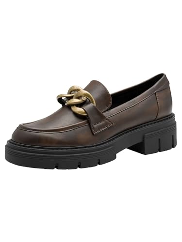 Image of MARCO TOZZI Women's Elegant Vegan Loafer with Heel