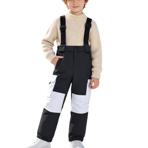 OTSANT Kids Snow Bib Pants Boys Girls Adjustable Windproof Ski Snowpants - image 6