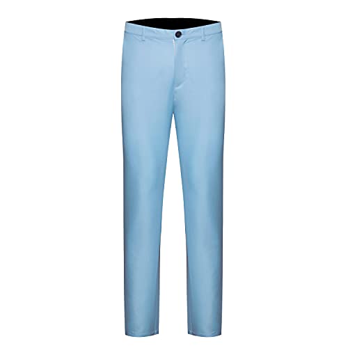 Ensemble de Costume 2 pièces pour Hommes Blazer uni à Un Bouton Coupe Slim Classique Ensemble Veste et Pantalon de Mariage d'affaires - Image 4