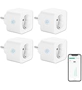 ANTELA WLAN Smart Socket 16A Power Consumption Measurement Compatible with Alexa/Google Home, Children's etc.
