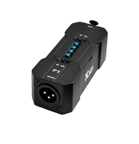 Xvive P1 12V/48V Phantomspeisung für Kondensatormikrofon, Shotgun Mikrofon