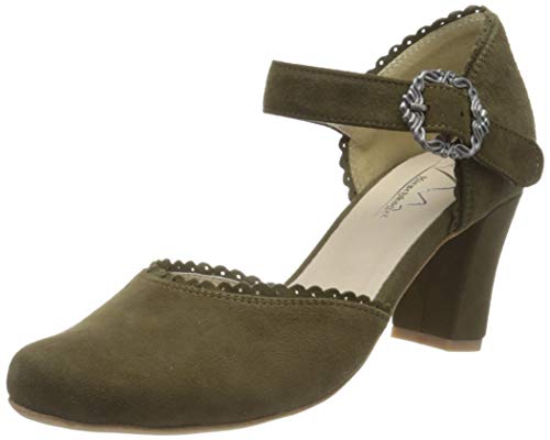 Hirschkogel Damen 3005715 Pumps, Khaki, 38 EU