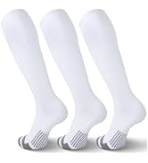 FYTUTESE 3 Pack Soccer Socks Softball Baseball Football Socks for Youth Men and Women