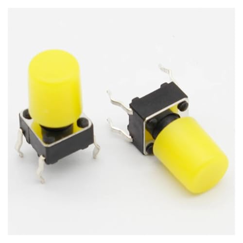 Capuchons jaunes G62 interrupteur tactile 6x6 mm pour vos projets DIY