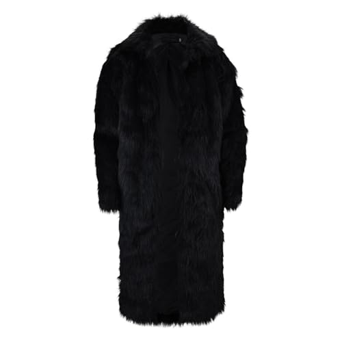 Col a revers veste chaude en fourrure homme contre le grand froid hivernal