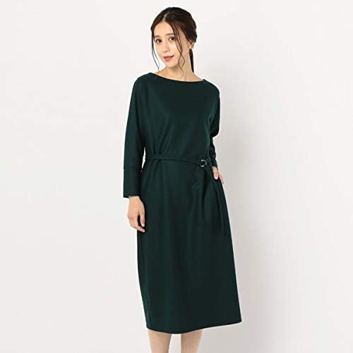 Amazon Co Jp ノーリーズ レディース Nolley S 梨地バックタックワンピース グリーン 38 服 ファッション小物