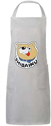 NUWIND The Way of the Househusband Gokushufudo Apron Adjustable Kitchen Cooking Dishwashing BBQ Bib Apron with 2 Pockets for Men Women