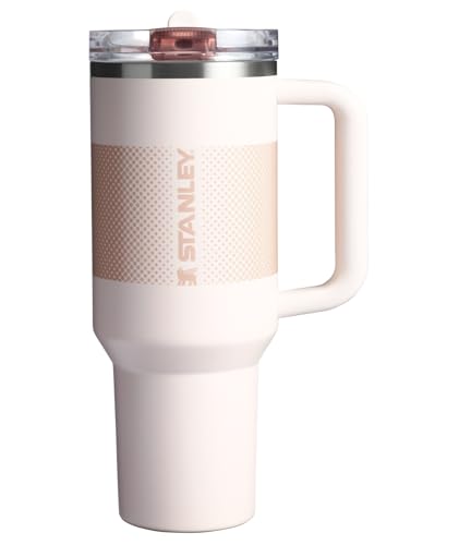 Image of STANLEY Quencher ProTour Flip Straw Tumbler with Leakproof Lid 40 oz | Built-In Straw and Handle | Cup Holder Compatible for Travel | Insulated Stainless Steel Cup | BPA-Free | Rose Quartz Fade