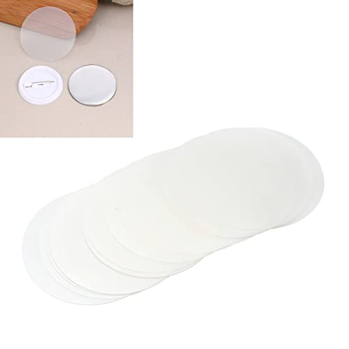 Film de Protection Transparent pour Badge, 200 Feuilles, 58 mm, pour Machine à Badges DIY, Composants Artisanaux