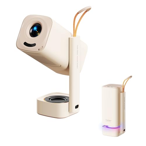 Mini Vidéoprojecteur【Application Intégrée/Dolby Audio/Turbosonic】 Yaber T1 Pro 1080P FHD et HDR10, Vidéoprojecteur Portable Point Automatique/Correction Trapézoïdale, Rétroprojecteur Home Cinéma