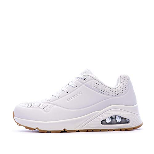Skechers Damen Uno Stand On Air Sneakers, Weiß, 39.5 EU