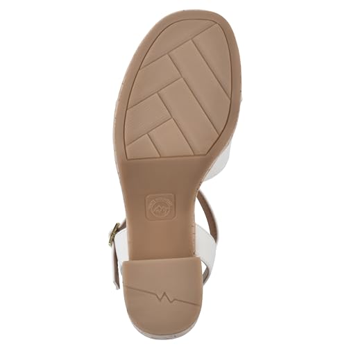 Sandales compensées blanches 40.5 White Mountain Dubonnet - 7