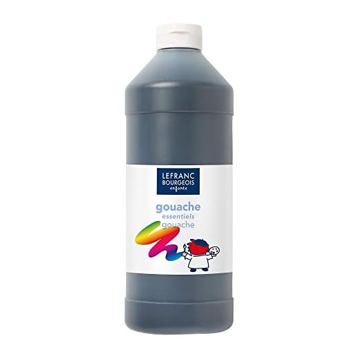 Lefranc Bourgeois Educación - Gouache témpera , 1L, Negro