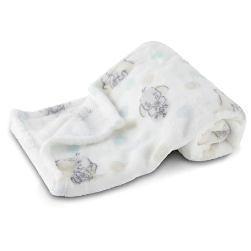 Image of Disney Characters Flannel Fleece Baby Blanket - Soft & Cozy 30x40 Inches, Featuring Mickey Mouse, Minnie Mouse, Winnie The Pooh, and Dumbo
