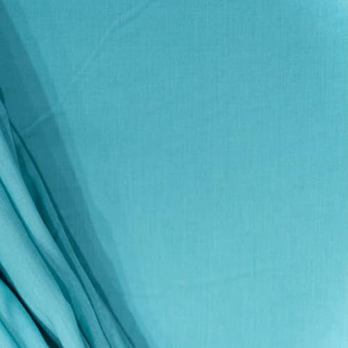 Image of 100% Pure Cotton Mulmul Fabric Material | Reusable Ultra Fine Mulmul Fabric | Lightweight Soft Smooth Piece Linning, Stole, Dupatta, Cushion Pillow Cover (Marine Blue, 1 Meter)
