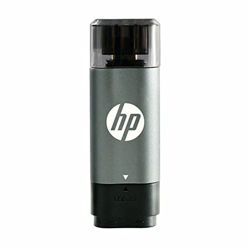Image of HP OTG 3.2 Flash Drive 256GB Type C x5600c, Grey & Black