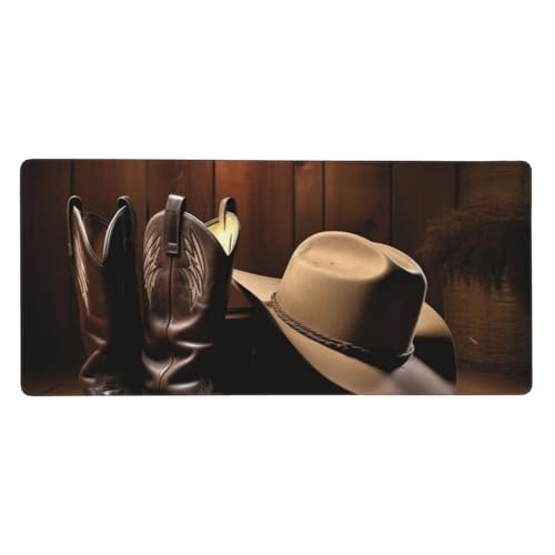 Tapis de souris de jeu étendu et imperméable 90x40cm avec bord cousu et base antidérapante