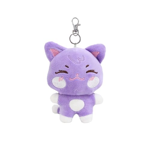 FiveMileBro Kpop ATINY Schlüsselanhänger 12cm Plüsch Puppe Ani-teez Cartoon Autoschlüsselanhänger für Damen Handtasche & Schultasche a-teez keychain (fox)