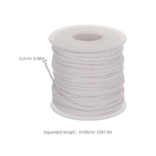 3 rollos de mechas de algodón trenzado para velas DIY miniatura 2