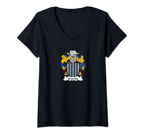 Mujer Escudo de armas Dosrius - Escudo de la familia Camiseta Cuello V