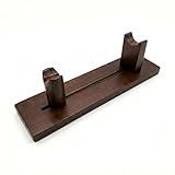 RayYunTustone Knife Display Stand - Wooden Blade Holder for Collectors, Adjustable Length Knife Rack for Fixed Blade, Folding Knives & Daggers, Rustic Home Decor (11' x 2.7', Brown)